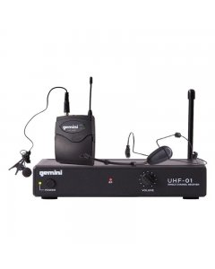 Sistema de Microfone Headset Sem Fio Gemini UHF-01HL